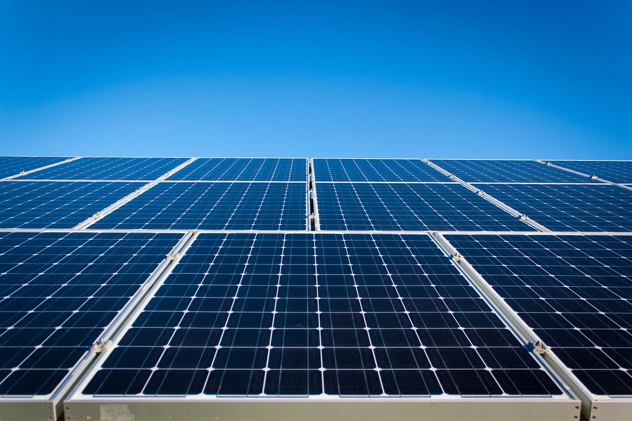 Solar panels on the roof of the Lorenaprom production plant
